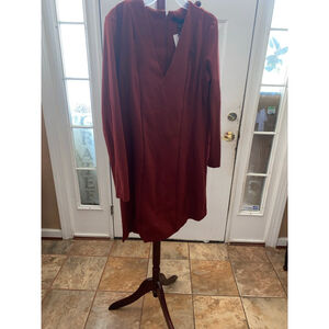 Women's FOREST LILY Rust Long Sleeve Dress XL